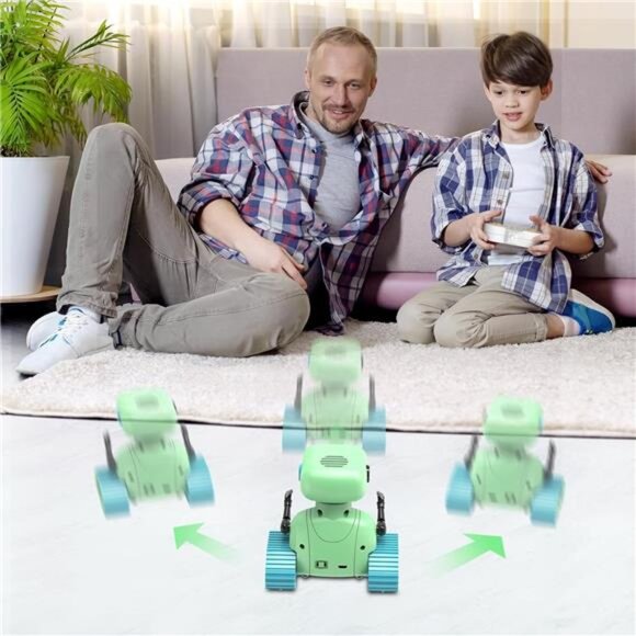 Robot Toys, Rechargeable RC Robots for Kids Boys, Remote Control Toy with Music - Picture 7 of 8